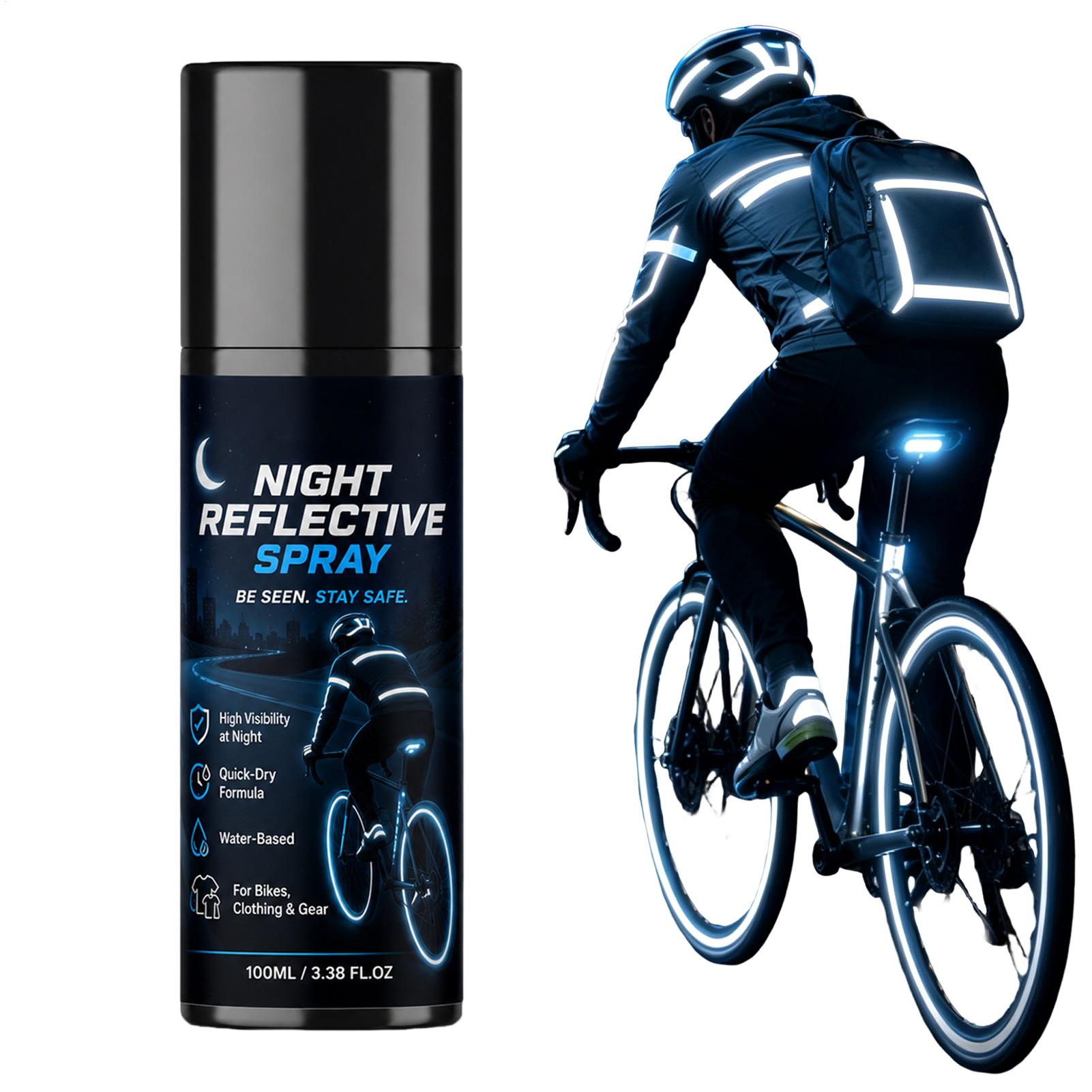 Running Visibility Gear - 100 ml nachts zichtbare reflecterende spray,