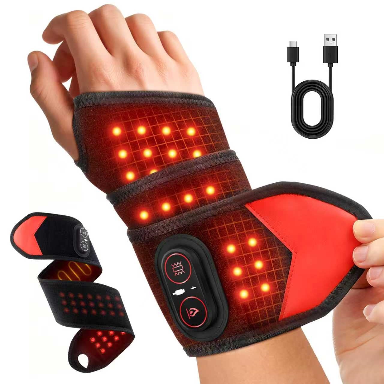 Ankle Brace - Draagbare roodlichttherapie-wrap 660nm 850nm LED-lichttherapie polsband