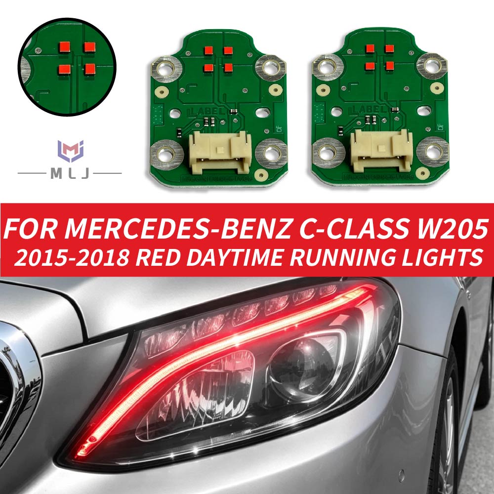 Running Headlamp - Voor Mercedes Benz C-Klasse W205 2015-2018