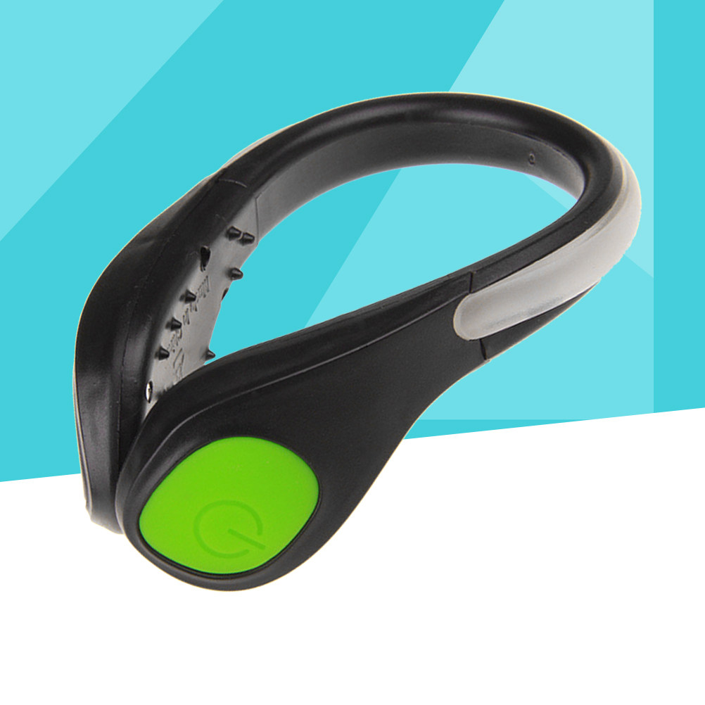 Running Visibility Gear - 1 stuks LED-schoenclip, groene lichtgevende schoenen,