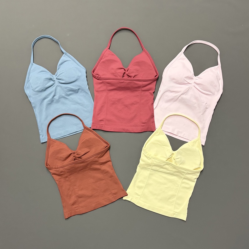 Running Belt - Gym Dames Sporttanktop Naadloze halter Spaghettibandjes
