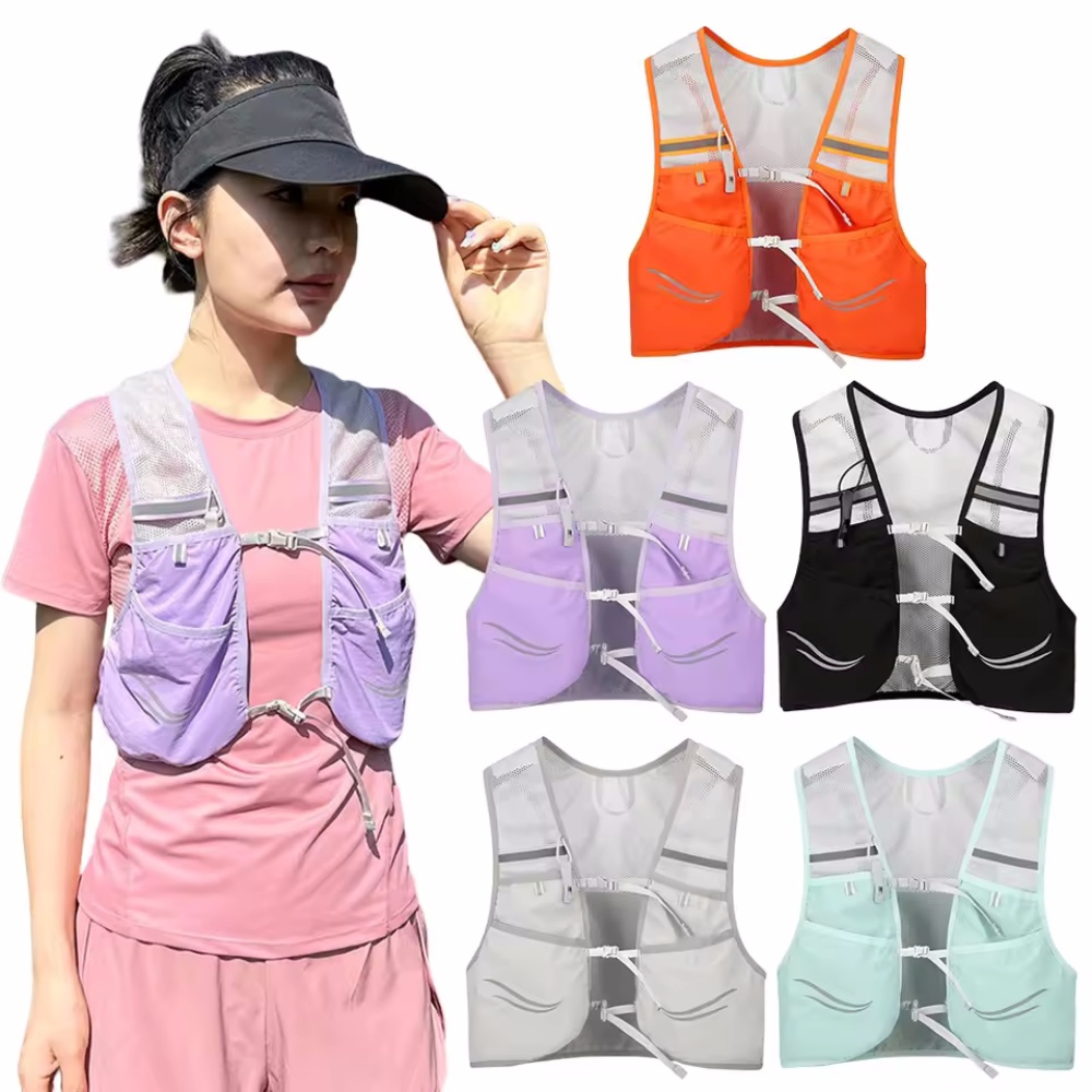Hydration Vest - Reflecterend hardloopvest Hydratatie Running Borsttas Ultralight