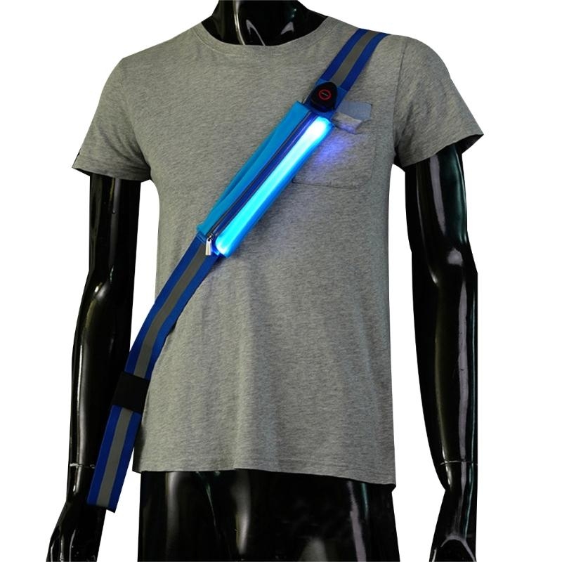 Running Visibility Gear - T3LB Hoge zichtbaarheid LED-reflecterende riem Sjerp