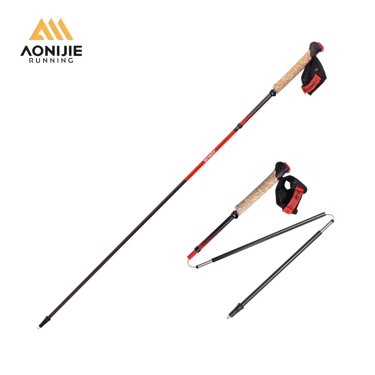 Trekking Pole Carbon - 2 stuks AONIJIE E4212 E4218 opvouwbare