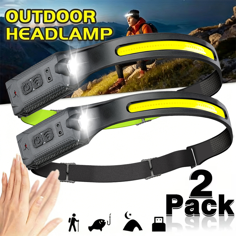 Running Headlamp - LED-koplamp Oplaadbare 3-modi Verlichting Koplamp Zaklamp