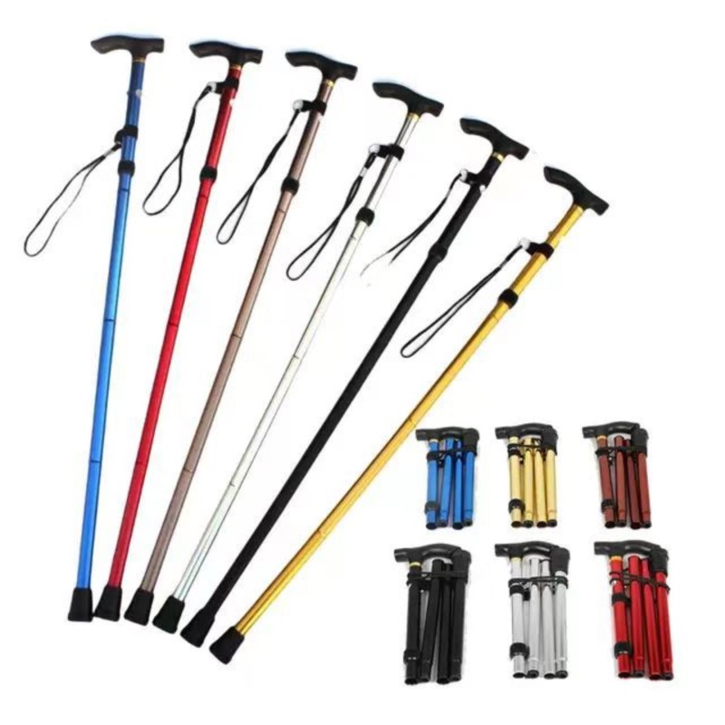 Trekking Pole Carbon - Multifunctionele wandelstok Trekkingstokken Telescopische opvouwbare krukken