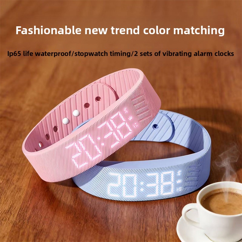 Running Watch - LED digitale wekker, verstelbare siliconen slaapbestendige