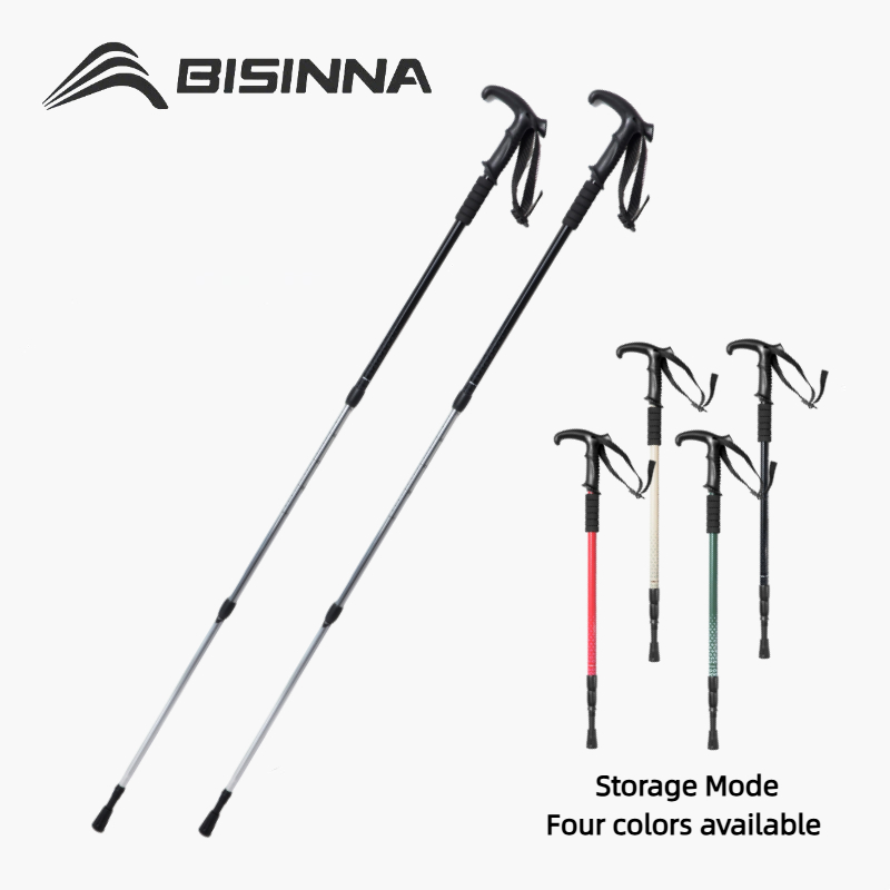 Trekking Pole Carbon - BISINNA 2 STUKS Wandelstokken met T-handvat