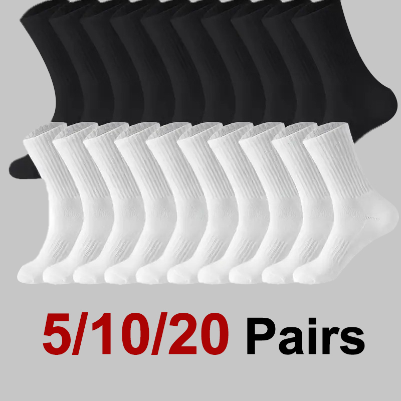 Sports Socks - 5/10/20 paar heren sokken in effen
