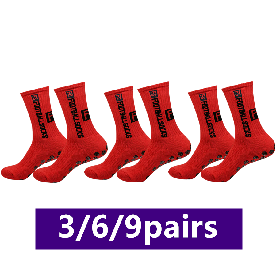 Sports Socks - 3/6/9 paar unisex antislip grip voetbal