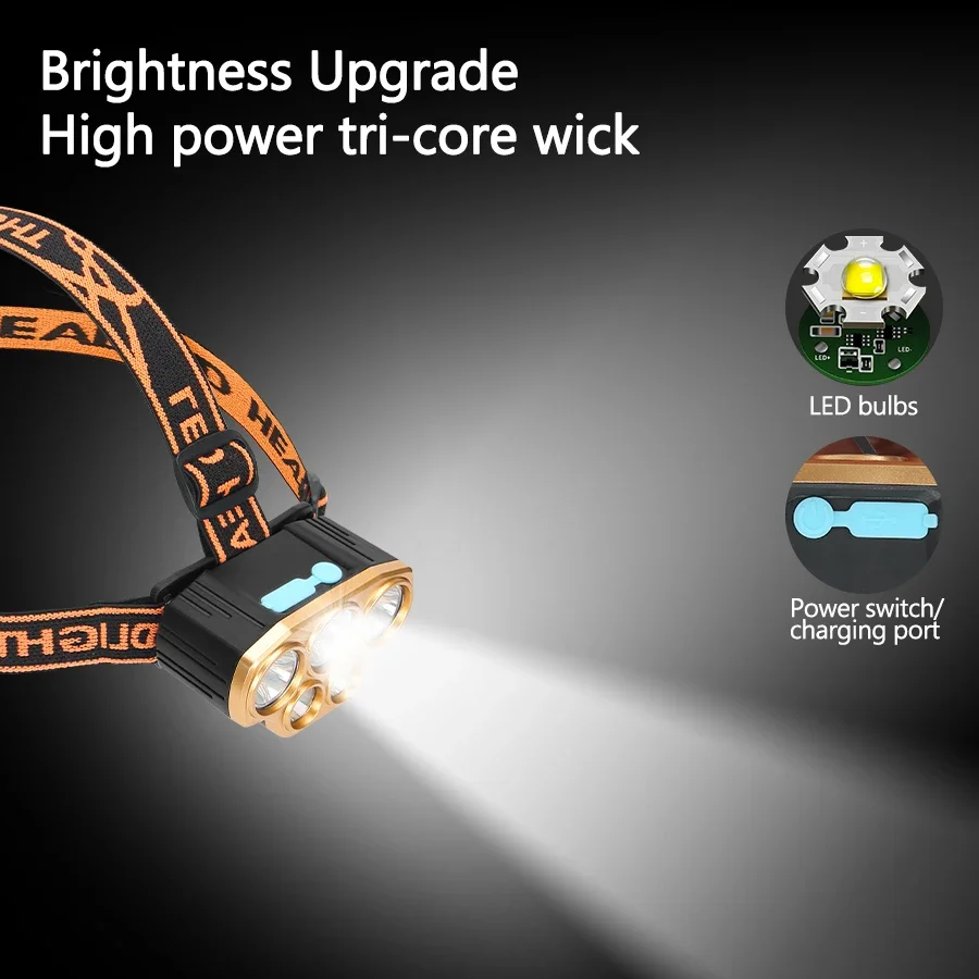 Oplaadbare 5 LED-koplamp Ultra - Running Headlamp recensie en prijs