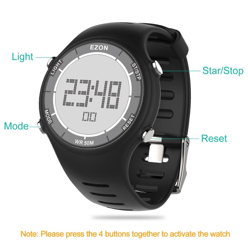 EZON Nieuwe Mode Vrouw Digital - Running Watch recensie en prijs