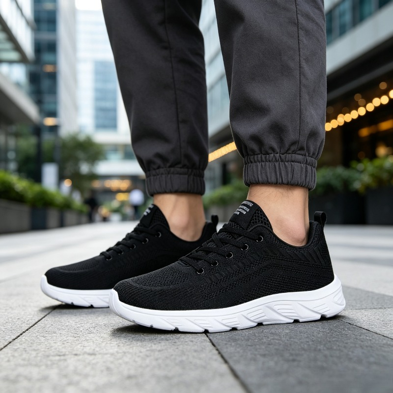Ademende gebreide sneakers voo - Running Shoes Men recensie en prijs